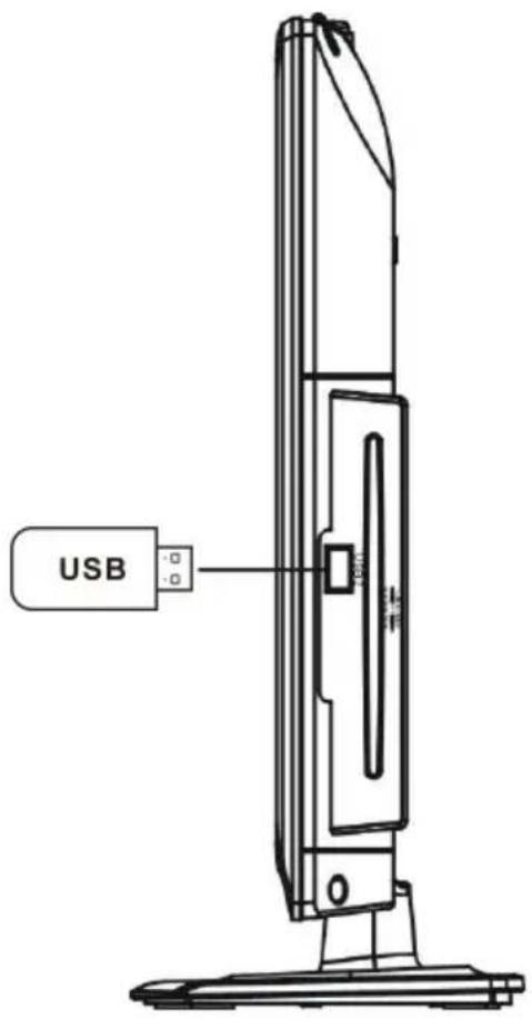 SALORA LED1926DVXWH - CONNEXION USB (MODE DVD) - 1
