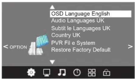 HAIER LET32C500 - OPTION MENU - 1