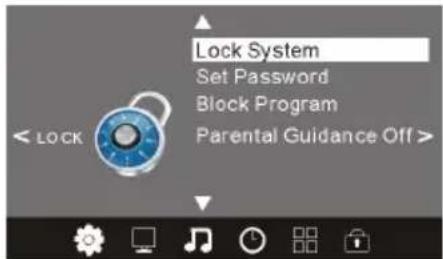 HAIER LET32C500 - LOCK MENU (Menu Verrouillage) - 1
