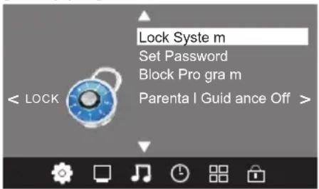 HAIER LET32C500 - LOCK MENU - 1