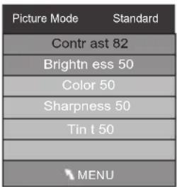 HAIER LET32C500 - PICTURE MENU - 2