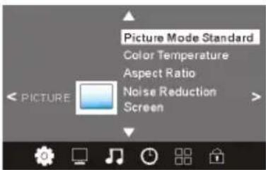 HAIER LET32C500 - PICTURE MENU (Menu Image) - 1