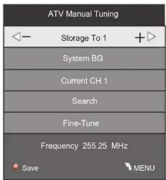 HAIER LET32C500 - 3). ATV Manual tuning : - 1