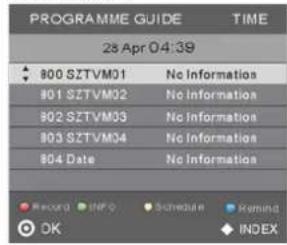 HAIER LET32C600 - Menu EPG (Guide Électronique des Programmes) - 1