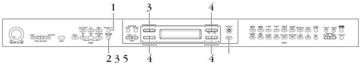 YAMAHA Clavinova CLP-380 - Basic file operation - 1