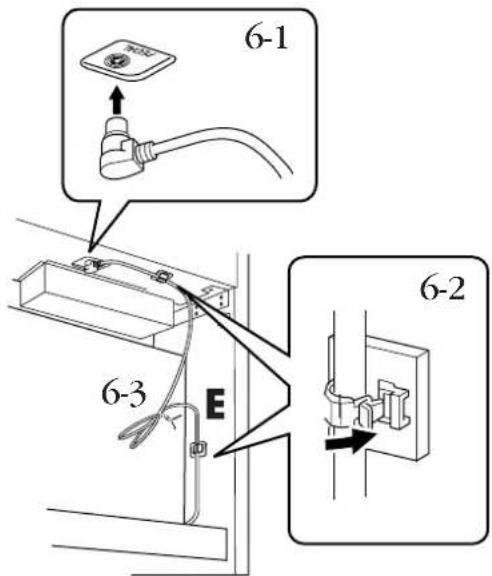 YAMAHA Clavinova CLP-380 - Connect the pedal cord. - 1