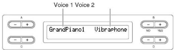 YAMAHA Clavinova CLP-380 - Enter Dual mode. - 1