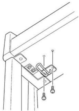 YAMAHA Clavinova CLP-380 - Attach the headphone hanger. - 1