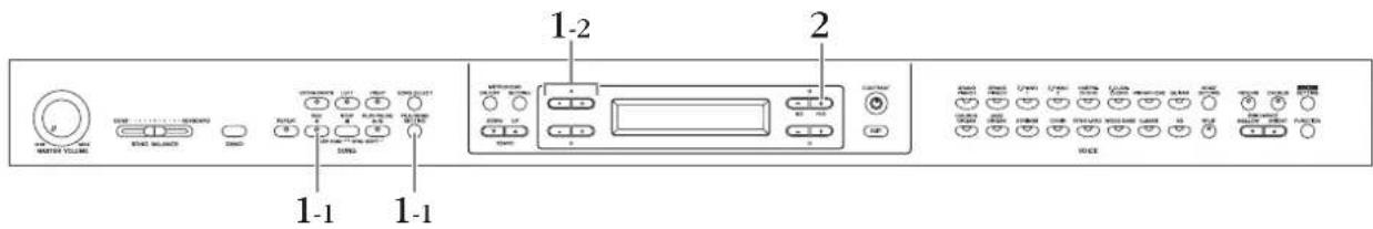 YAMAHA Clavinova CLP-380 - Calling Up the Connection Information - 1