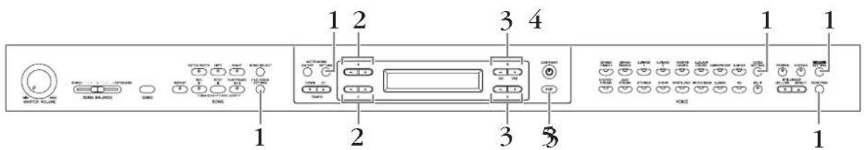 YAMAHA Clavinova CLP-380 - Making detailed settings - 1