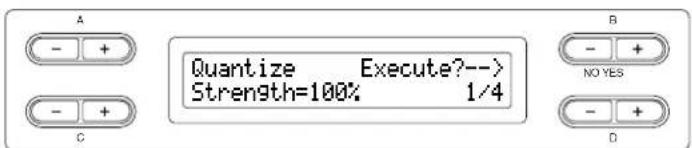 YAMAHA Clavinova CLP-380 - If "Execute?→" or "Start?→" appears: - 1