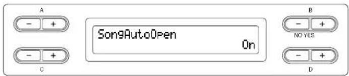 YAMAHA Clavinova CLP-380 - Automatically selecting a song in storage media ... [SongAutoOpen] - 1