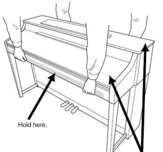 YAMAHA Clavinova CLP-380 - CAUTION - 1