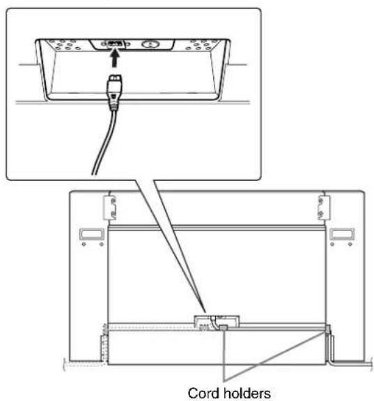 YAMAHA Clavinova CLP-F01 - Set the voltage selector and connect the power cord. - 1