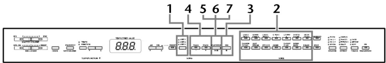 YAMAHA Clavinova CLP-F01 - Recording to [TRACK 1] - 1