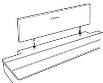 YAMAHA Clavinova CLP-F01 - Insert the rear panel (center). - 1