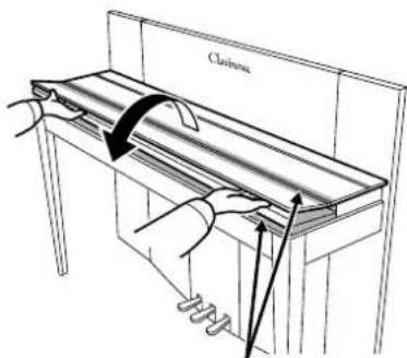 YAMAHA Clavinova CLP-F01 - CAUTION - 1