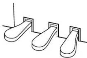YAMAHA Clavinova CLP-F01 - Damper (Right) Pedal - 1