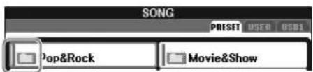 YAMAHA Clavinova CVP-405 - Operation of the File Selection Display - 2