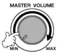 YAMAHA Clavinova CVP-405 - Adjusting the volume - 1