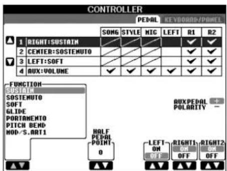 YAMAHA Clavinova CVP-405 - Press the [D] button to select the category CONTROLLER. - 2