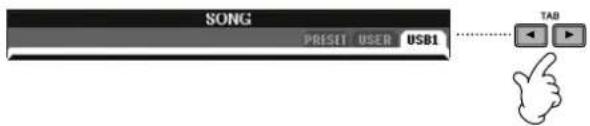 YAMAHA Clavinova CVP-405 - Playing Songs saved to a USB storage device (page 43) - 1