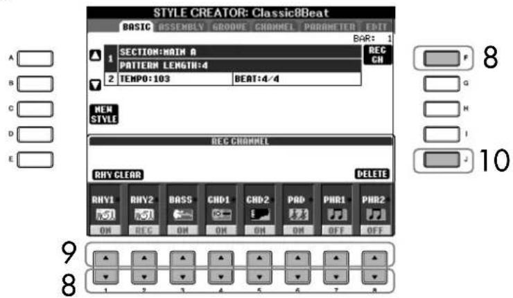 YAMAHA Clavinova CVP-405 - Specifying sections from the panel buttons - 1