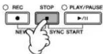 YAMAHA Clavinova CVP-405 - Press the SONG [STOP] button to stop recording. - 1