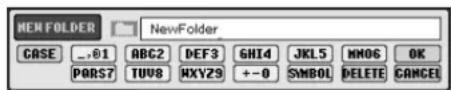 YAMAHA Clavinova CVP-405 - Creating a New Folder - 1