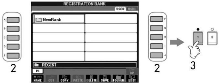 YAMAHA Clavinova CVP-405 - Recalling the Registered Panel Setups - 2