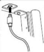 YAMAHA Clavinova CVP-405 - Connect the pedal cord. - 2
