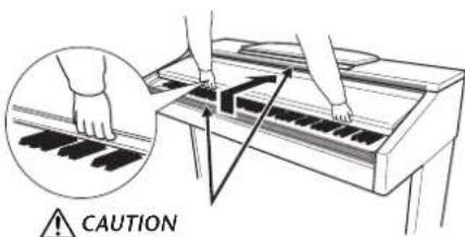YAMAHA Clavinova CVP-405 - CAUTION - 1