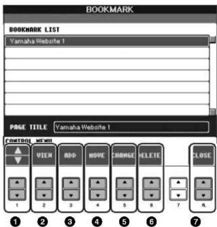 YAMAHA Clavinova CVP-405 - Editing Bookmarks - 1