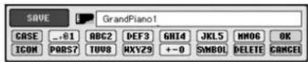 YAMAHA Clavinova CVP-405 - After you've created a Song or Voice in the relevant SONG CREATOR or VOICE SET display, press the [SAVE] display button. - 2