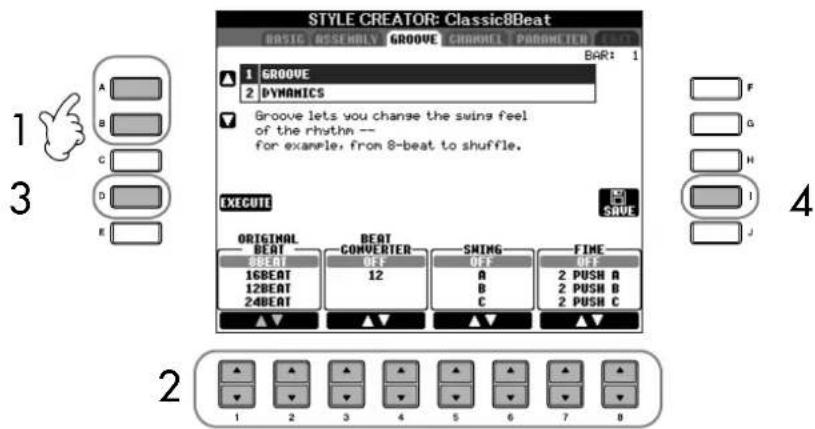 YAMAHA Clavinova CVP-405 - Changing the Rhythmic Feel (GROOVE) - 1