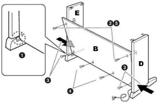 YAMAHA Clavinova CVP-405 - Attach B. - 1
