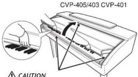 YAMAHA Clavinova CVP-405 - CAUTION - 1