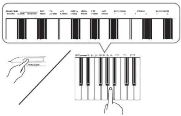 CASIO Privia PX-130 - Select the tone you want. - 2