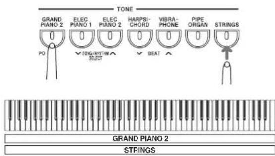 CASIO Privia PX-100 - Superposition de deux sonorités - 1