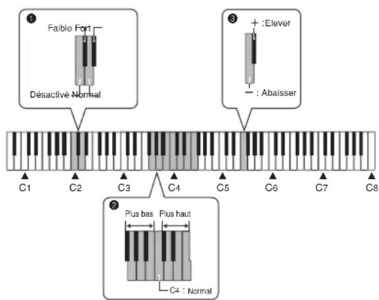CASIO Privia PX-300 - Réglage de la hauteur du piano sur un autre instrument - 2