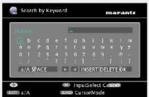 MARANTZ SR6006 - □ Zenders op trefwoord zoeken (alfabetische reeksen) - 1