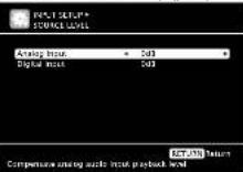 MARANTZ SR6005 - Items that can be set with the Input Setup procedure - 8