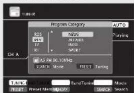 MARANTZ SR6005 - Press SEARCH/INFO to select "PTY SEARCH". - 1