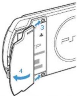 SONY PlayStation Portable - Insérez le bloc-batterie. - 2