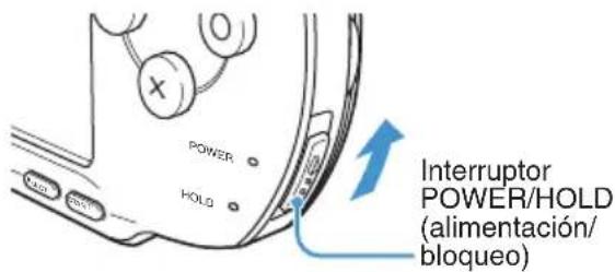 POWER HOLD Interruptor POWER/HOLD (alimentación/ bloqueo)