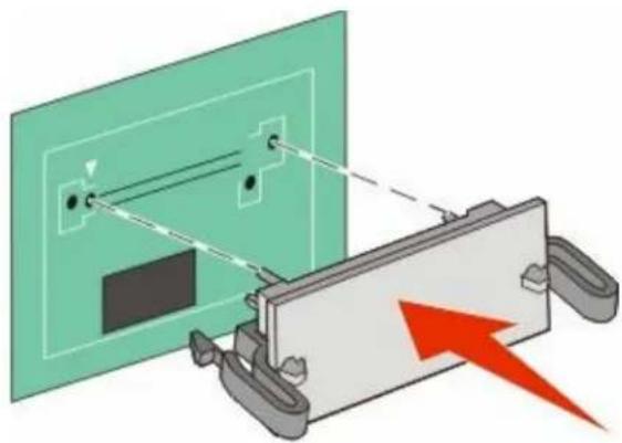 LEXMARK X544dn - Installing a flash memory or font card - 5