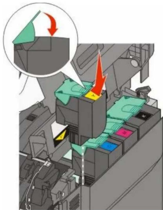 LEXMARK X544dn - Replacing a toner cartridge - 3