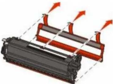 LEXMARK X544dn - Replacing a black and color imaging kit - 9