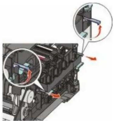 LEXMARK X544dn - Replacing a black imaging kit - 7
