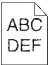 LEXMARK X544dn - Characters have jagged or uneven edges - 1